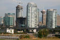 Highrises between False Creek & Harbour Centre. Vancouver, BC.