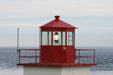 Lamp of West Quaco lighthouse on Bay of Fundy. NB.