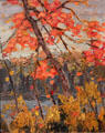 Twisted Maple painting on board by Tom Thomson at McMichael Gallery. Kleinburg, ON.