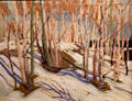 Early Spring painting by Tom Thomson at McMichael Gallery. Kleinburg, ON.