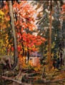 Algonquin Park painting on board by Arthur Lismer at McMichael Gallery. Kleinburg, ON.