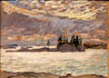 Georgian Bay painting on board by Arthur Lismer at McMichael Gallery. Kleinburg, ON