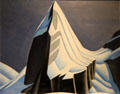 Rocky Mountain Sketch, Mount Lefroy painting on board by Lawren Harris at McMichael Gallery. Kleinburg, ON