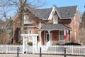 Thomas White House in brick neo-Gothic style. Kleinburg, ON
