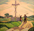 Joseph & Marie-Louise painting by Sarah Robertson of Montreal at National Gallery of Canada. Ottawa, ON.