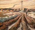 Imperial Wildcat no. 3, Excelsior Field, near Edmonton painting by H.G. Glyde at National Gallery of Canada. Ottawa, ON.