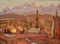 Camp Mile 108, West of Whitehorse painting by A.Y. Jackson at National Gallery of Canada. Ottawa, ON.