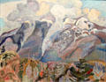 Birth of Clouds painting by F.H.Varley at National Gallery of Canada. Ottawa, ON