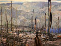 Fire-Swept Algoma painting by Franz Johnston at National Gallery of Canada. Ottawa, ON