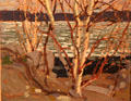 Melting Ice painting on board by Tom Thompson at Tom Thompson Art Gallery. Owen Sound, ON.
