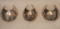 Silver gorgets conferred on loyal native leaders fighting for King George III at Royal Ontario Museum. Toronto, ON.