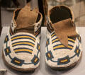 Duck Lake, Saskatchewan native beaded moccasins at Royal Ontario Museum. Toronto, ON.