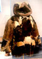 Inuit man's eider duck feather parka from Belcher Islands, Hudson Bay at Royal Ontario Museum. Toronto, ON.