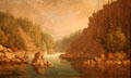 Hudson's Bay Company Brigade passes Rapid of the Dead on Upper Columbia River painting by Paul Kane at Royal Ontario Museum. Toronto, ON.