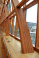 Wooden textures & view out of Gehry passage at Art Gallery of Ontario. Toronto, ON.