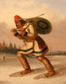 Indian Trapper on Snowshoes painting by Cornelius Krieghoff at Art Gallery of Ontario. Toronto, ON.