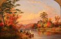 Narrows at Lake St. Charles painting by Cornelius Krieghoff at Art Gallery of Ontario. Toronto, ON.