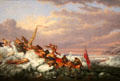 Mail Boat Landing at Quebec painting by Cornelius Krieghoff at Art Gallery of Ontario. Toronto, ON.