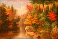 Stalking Deer painting by Cornelius Krieghoff at Art Gallery of Ontario. Toronto, ON.