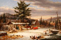 Habitant Returning from Market painting by Cornelius Krieghoff at Art Gallery of Ontario. Toronto, ON.