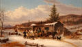 Return from the Hunt painting by Cornelius Krieghoff at Art Gallery of Ontario. Toronto, ON.