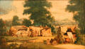 Clallam Indian Travelling Lodges painting by Paul Kane at Art Gallery of Ontario. Toronto, ON.