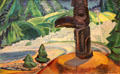 Skidegate painting by Emily Carr at Art Gallery of Ontario. Toronto, ON.