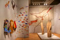 Gallery showing Canadian native are & culture at Art Gallery of Ontario. Toronto, ON.