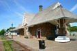Stone walls of Kensington rail station. Kensington, PE