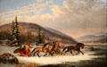 Cheating the Toll Man painting by Cornelius Krieghoff at Montreal Museum of Fine Arts. Montreal, QC.