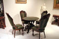 Dining room pier table & chairs by workshop of François Gourdeau of Quebec City at Montreal Museum of Fine Arts. Montreal, QC.
