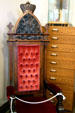 Historic speaker's chair in Saskatchewan Legislative Library. Regina, SK.