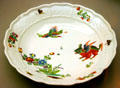 Meissen porcelain bowl with dragon decoration at Ariana Museum. Geneva, Switzerland.