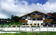 Los Héroes Swiss-style hotel and restaurant on Lake Arenal. Costa Rica.