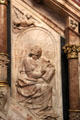 Carving of Evangelist St Luke & his attribute bull, in St Jacobi Church. Hamburg, Germany.