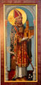 St Ansgar painting , a copy of a late Gothic original hanging close to apse of Domkirche St Marien. Hamburg, Germany.