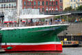 Stern of Rickmer Rickmers museum sailing ship. Hamburg, Germany.