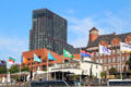 Empire Riverside Hotel Hamburg on hill above St Pauli Pier. Hamburg, Germany.