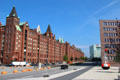 Heritage warehouse on Brooktorkai. Hamburg, Germany.