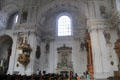 Interior arches of St Michael Kirche. Munich, Germany.