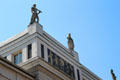 Statues & murals atop Villa Stuck. Munich, Germany.
