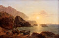 Coast of Capri painting by Joseph Rebell at Schackgalerie. Munich, Germany.