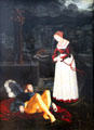 Pyramus & Thisbe painting by Hans Baldung Grien at Berlin Gemaldegalerie. Berlin, Germany.