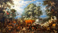 Animals in Paradise painting by Roelant Savery at Berlin Gemaldegalerie. Berlin, Germany.