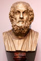 Modern cast of bust of poet Homer at Pergamon Museum. Berlin, Germany.