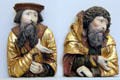 Figures from a Holy Family wood carving group from Schwaben at Bode Museum. Berlin, Germany.