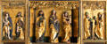 Winged altarpiece with St Anne & other Saints from Oberschwaben at Bode Museum. Berlin, Germany.
