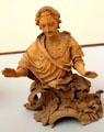 Symbolic Representation of Eternal Life linden wood carving set of Four Last Things from southern Germany at Bode Museum. Berlin, Germany.