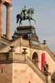Memorial to Frederick William IV on steps of Alte Nationalgalerie. Berlin, Germany.