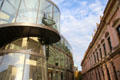 Modern glass addition at German Historical Museum. Berlin, Germany.